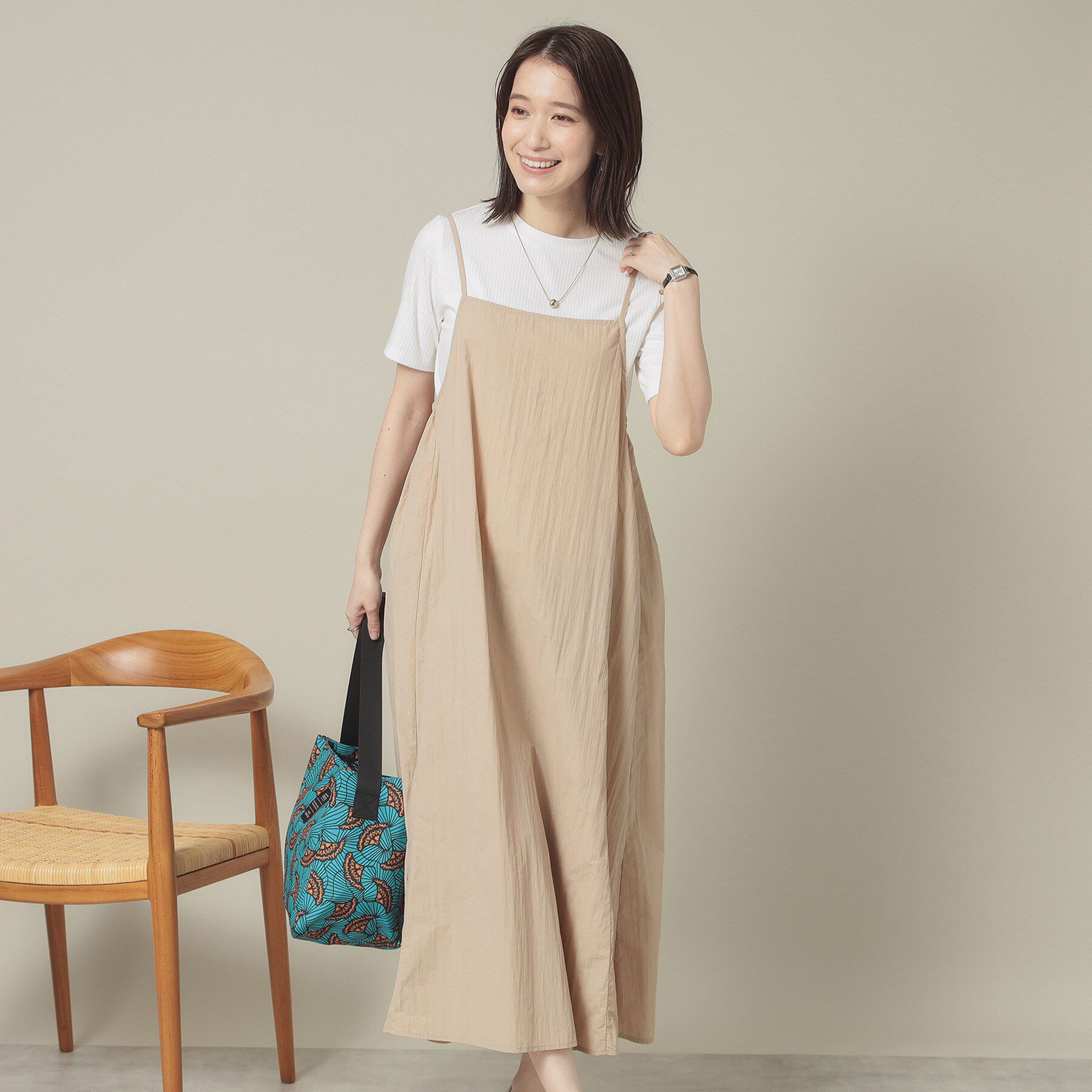 ITS&rsquo;DEMO「【撥水／洗濯機OK】キャミワンピース＜旅服シリーズ＞」|ワンピース|