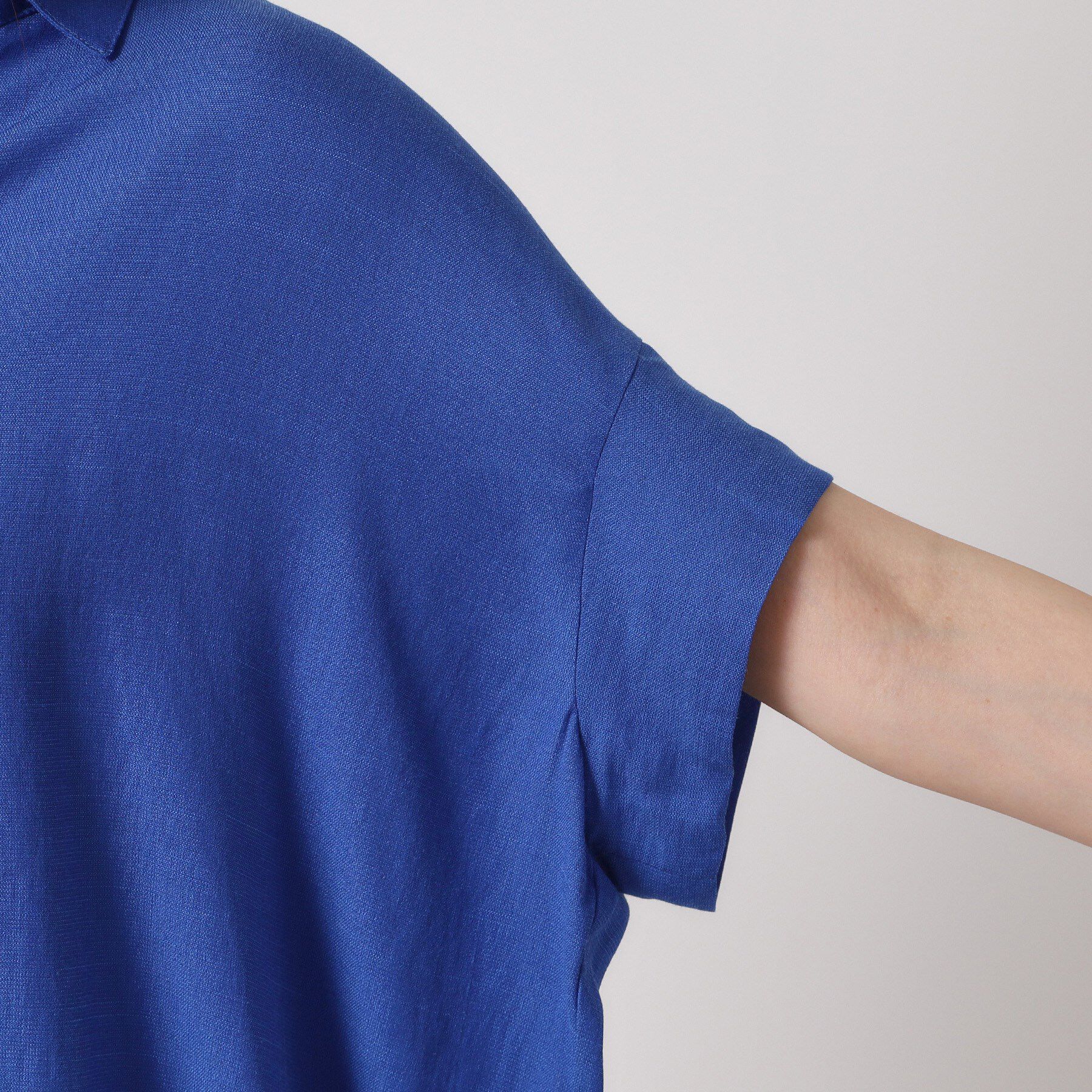 ITS&rsquo;DEMO「【接触冷感／手洗い可】強撚スラブスキッパーブラウス」|シャツ・ブラウス|