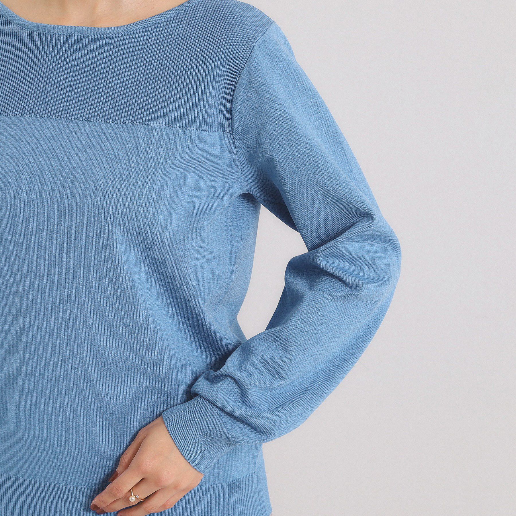 ITS&rsquo;DEMO「【縮みに強い／洗濯機OK】編地切替ニットプルオーバー」|ニット・セーター|