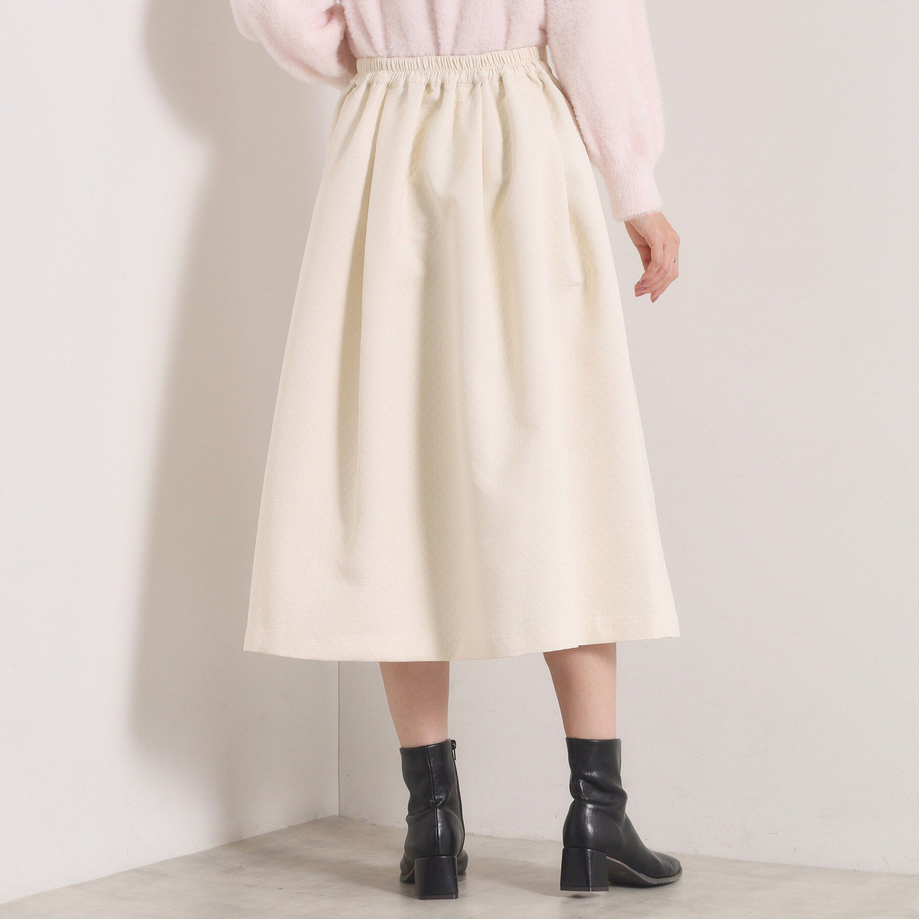 ITS&rsquo;DEMO「【手洗い可／ウエストゴム】千鳥ジャカードスカート」|スカート|