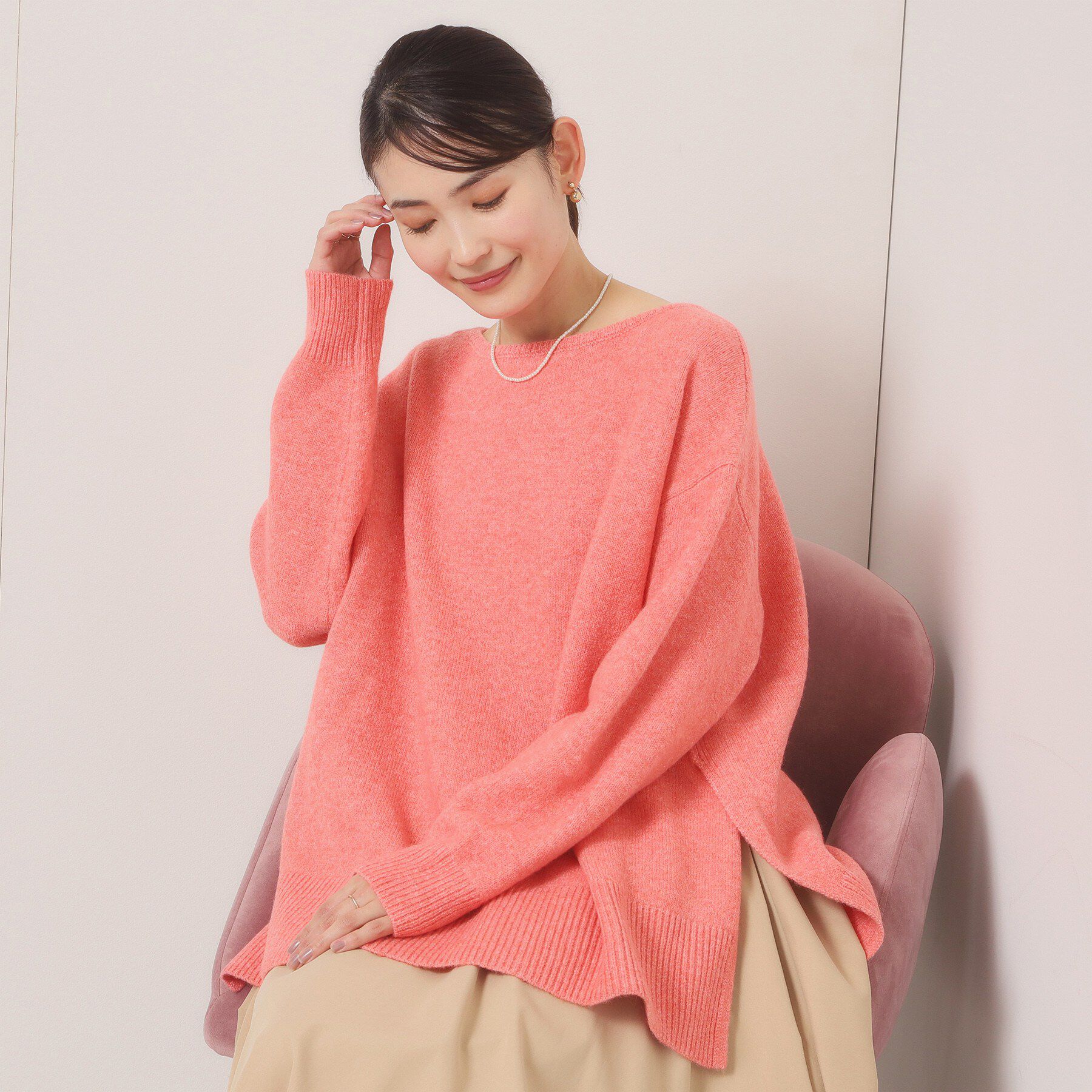 ITS&rsquo;DEMO「【手洗い可】ビッグシルエットニット」|ニット・セーター|