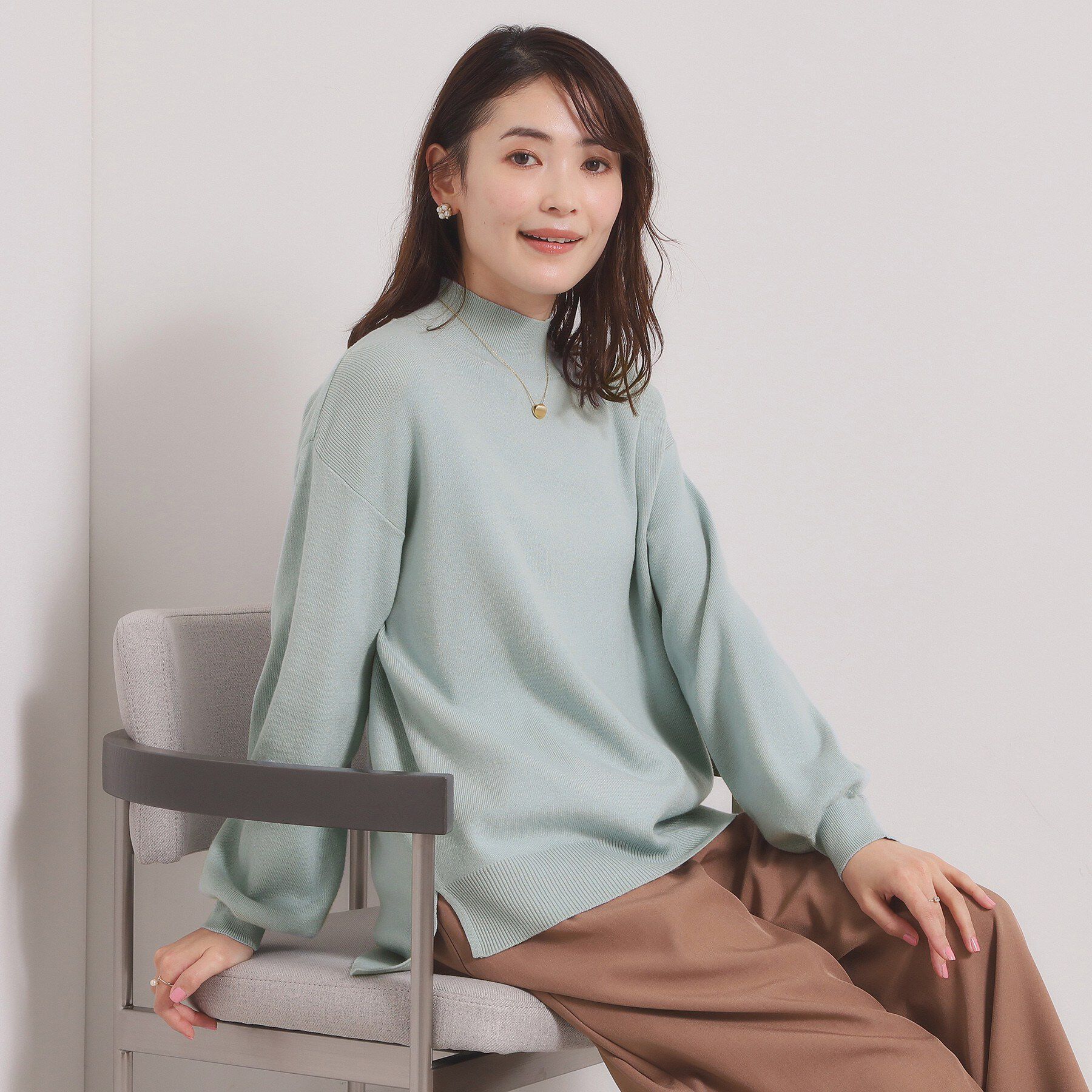 ITS&rsquo;DEMO「【手洗い可／8色展開】カラフルハイネックニット」|ニット・セーター|