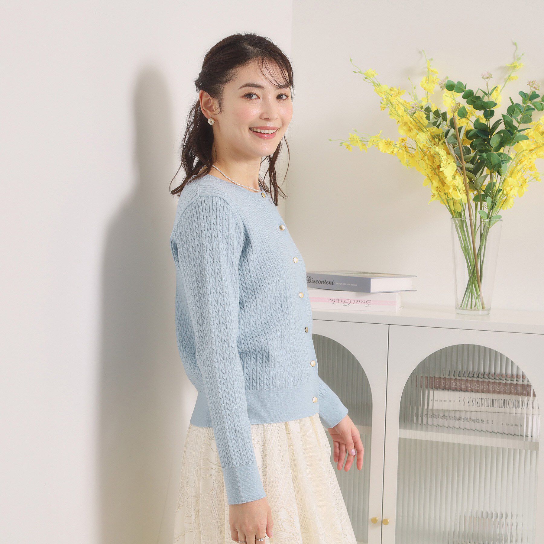 ITS&rsquo;DEMO「【手洗い可】ミニケーブルニットカーディガン」|カーディガン|