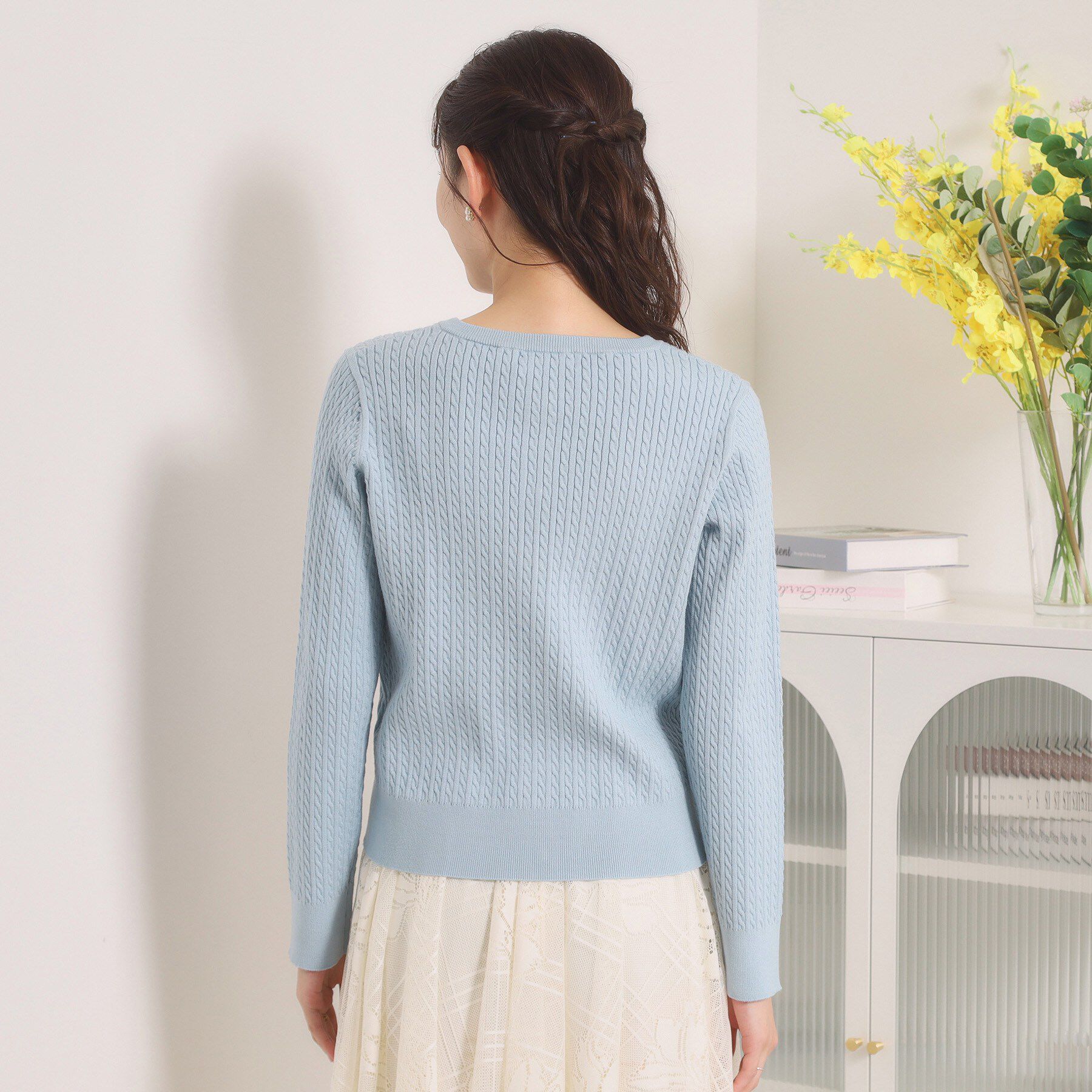 ITS&rsquo;DEMO「【手洗い可】ミニケーブルニットカーディガン」|カーディガン|