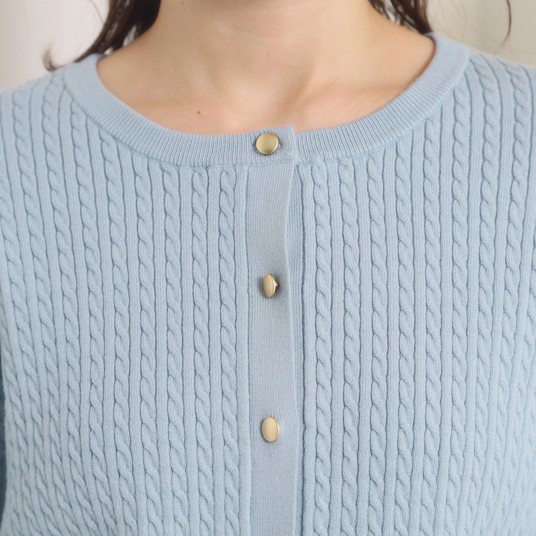 ITS&rsquo;DEMO「【手洗い可】ミニケーブルニットカーディガン」|カーディガン|