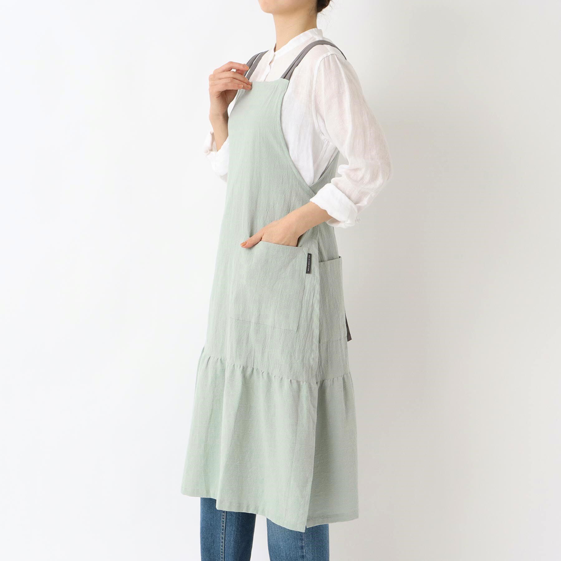 212 KITCHEN STORE「3Wayギャザーエプロン GR ＜212Kオリジナル ＞」|食器・キッチングッズ|