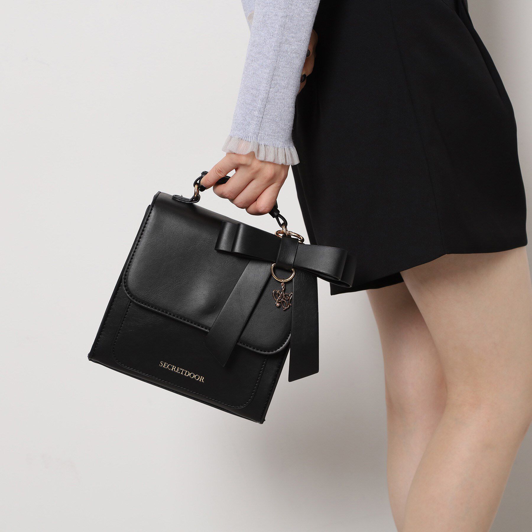 Ober Tashe「3WAYリボンチャームリュック」|リュック|ブラック(019)