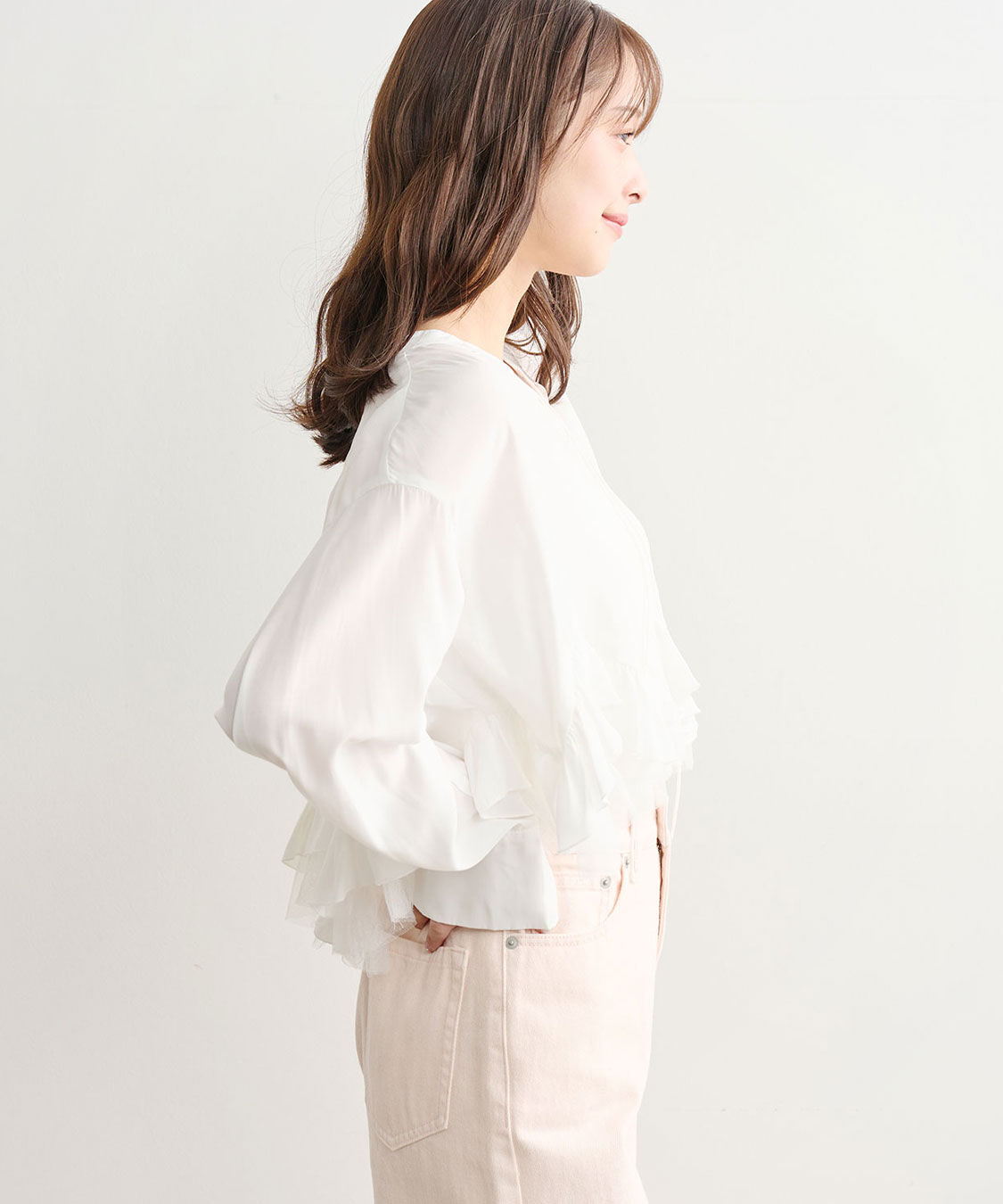 COCO DEAL「ヘムフリルブラウス」|シャツ・ブラウス|