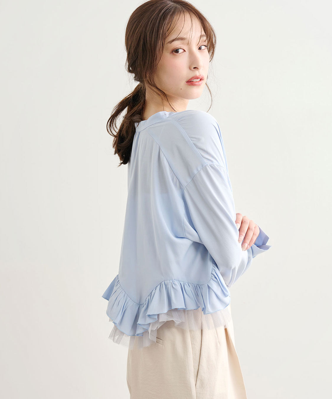 COCO DEAL「ヘムフリルブラウス」|シャツ・ブラウス|