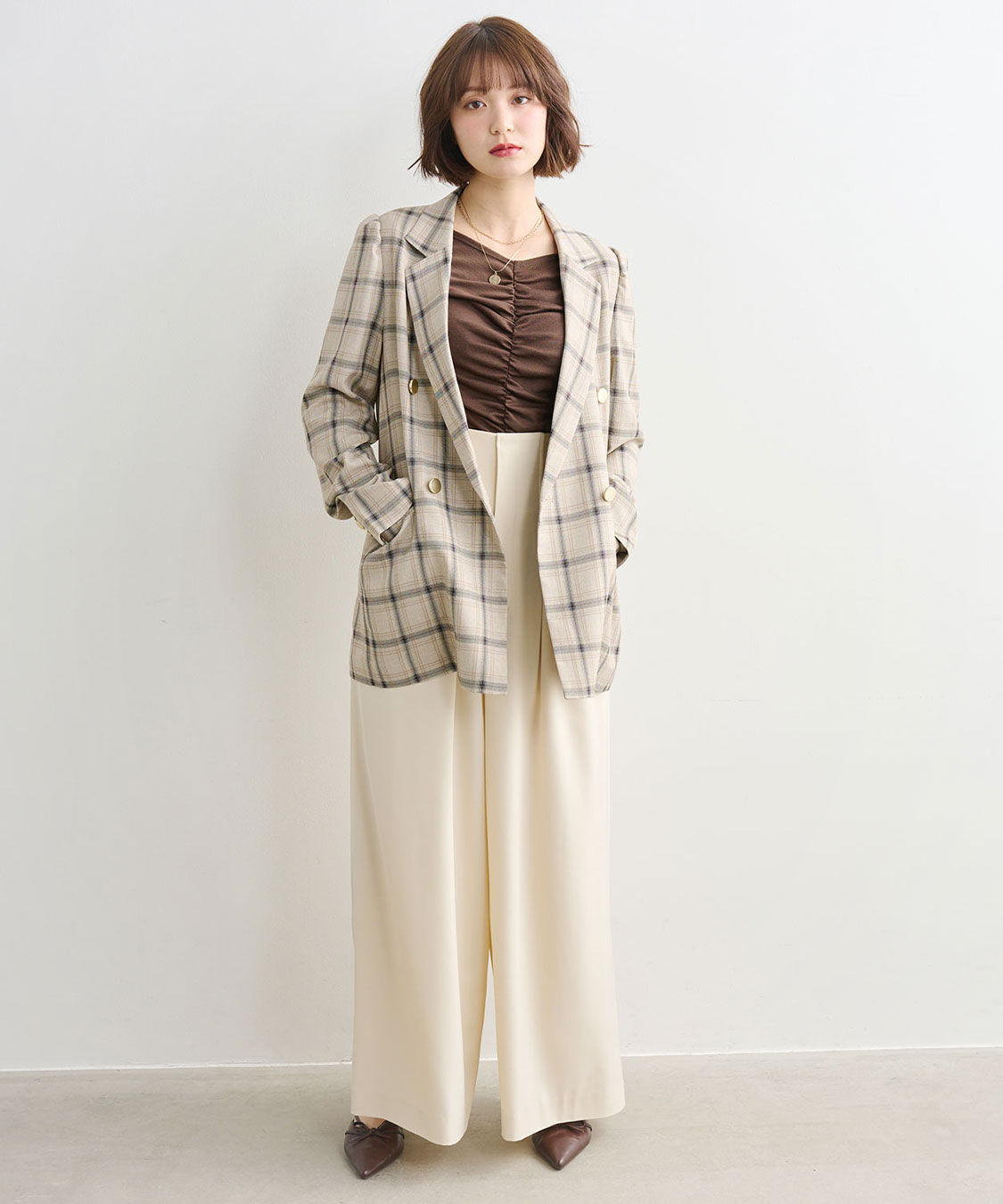 COCO DEAL「パフスリーブジャケット」|テーラードジャケット|