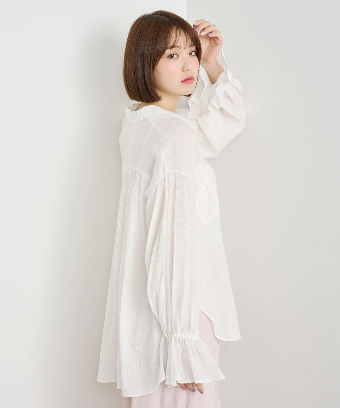 COCO DEAL「刺繍楊柳ロゴブラウス」|シャツ・ブラウス|