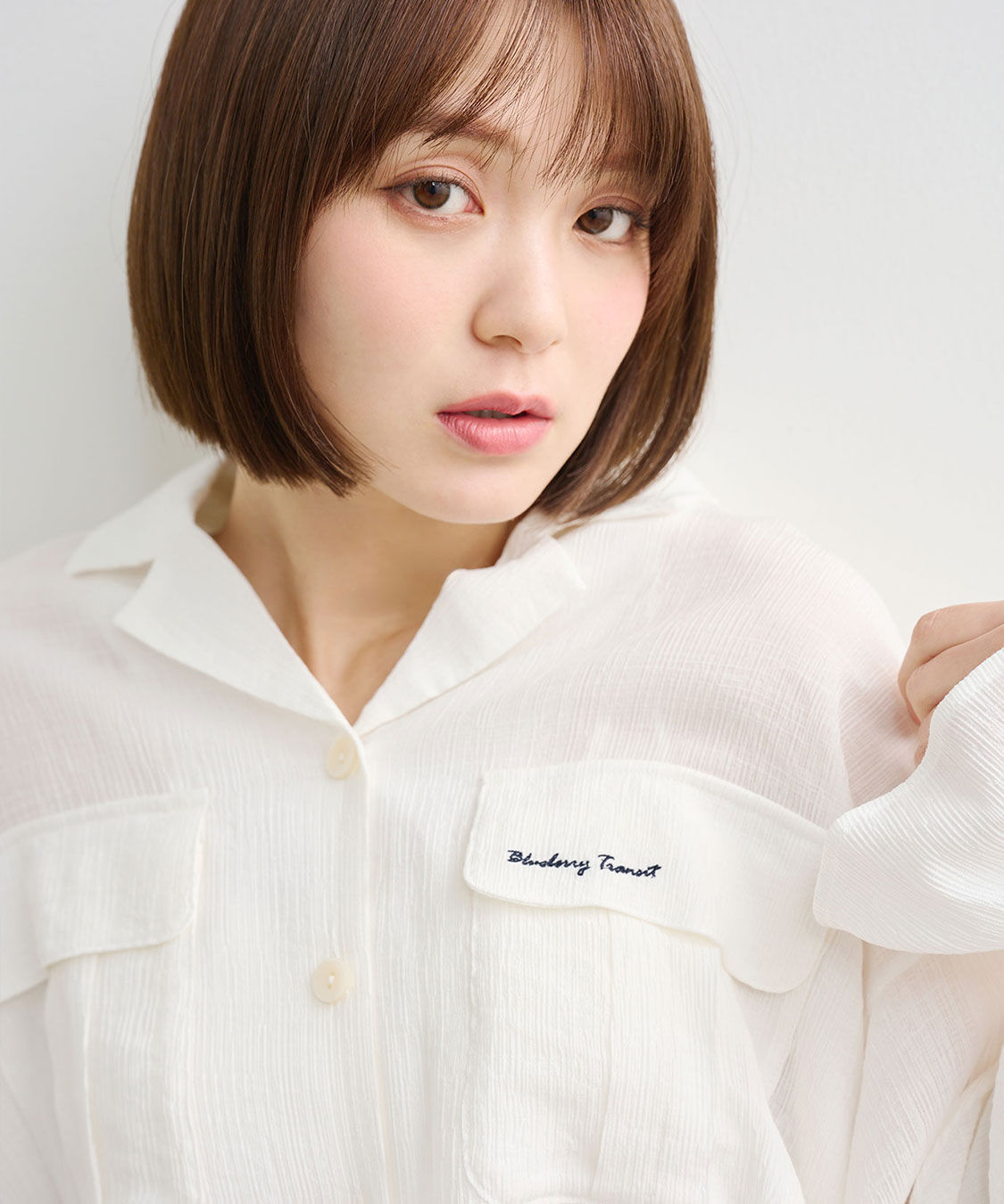 COCO DEAL「刺繍楊柳ロゴブラウス」|シャツ・ブラウス|