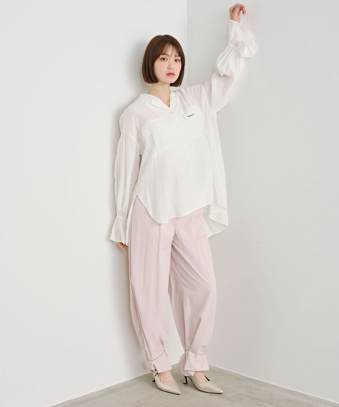 COCO DEAL「刺繍楊柳ロゴブラウス」|シャツ・ブラウス|