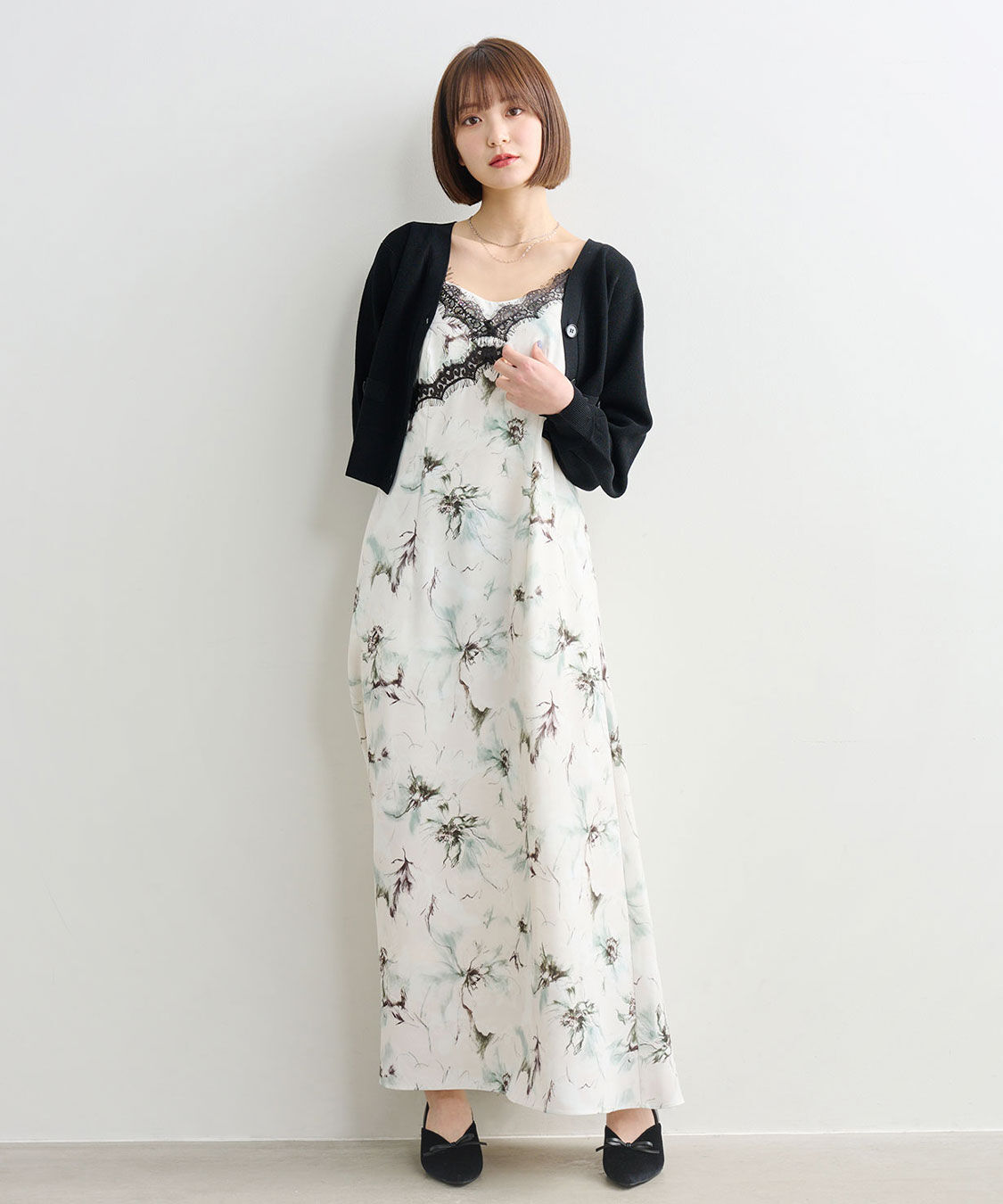 COCO DEAL「片畦Vネックニットカーディガン」|ニット・セーター|