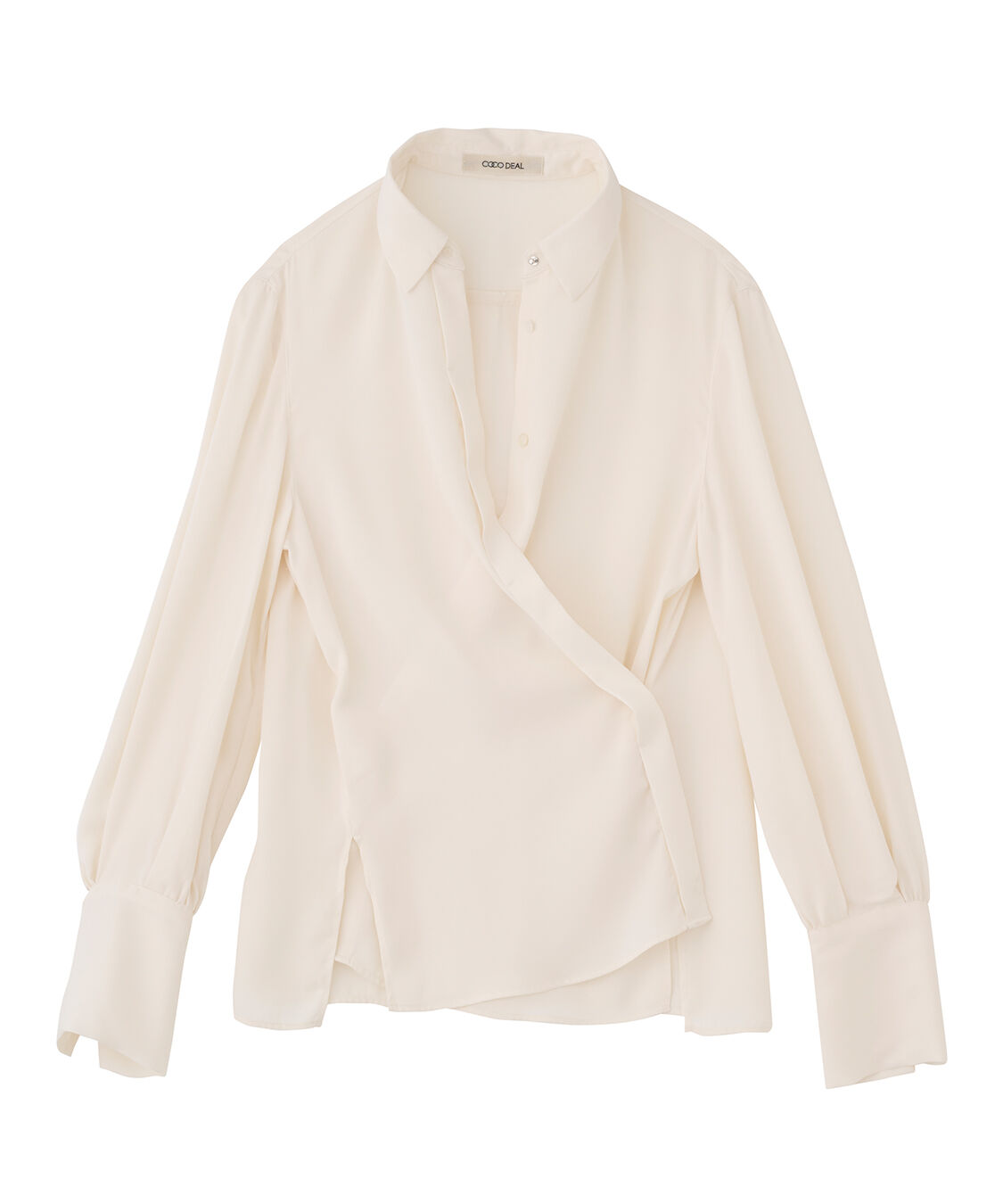 COCO DEAL「2WAYサテンシャツ」|シャツ・ブラウス|
