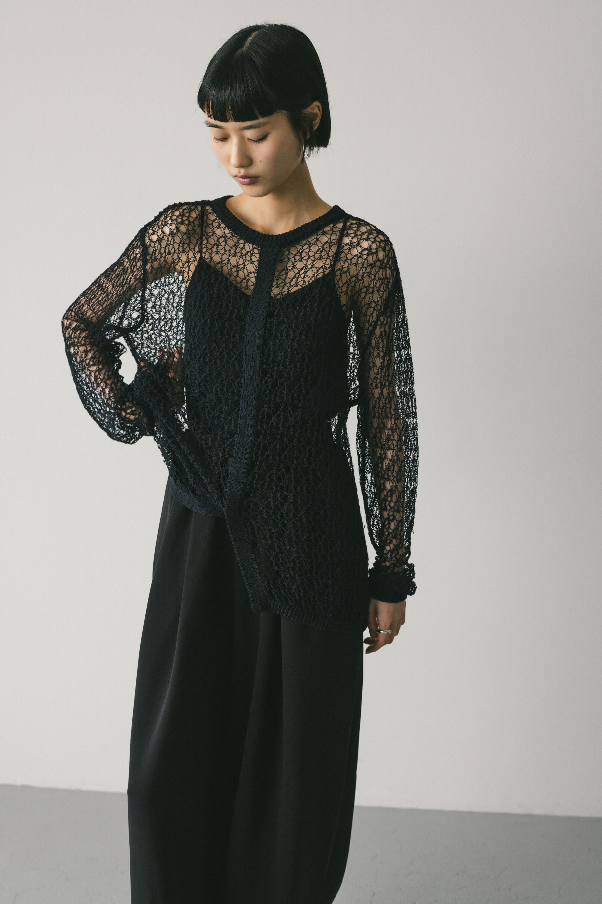 STYLEMIXER「レースクロシェニット」|ニット・セーター|