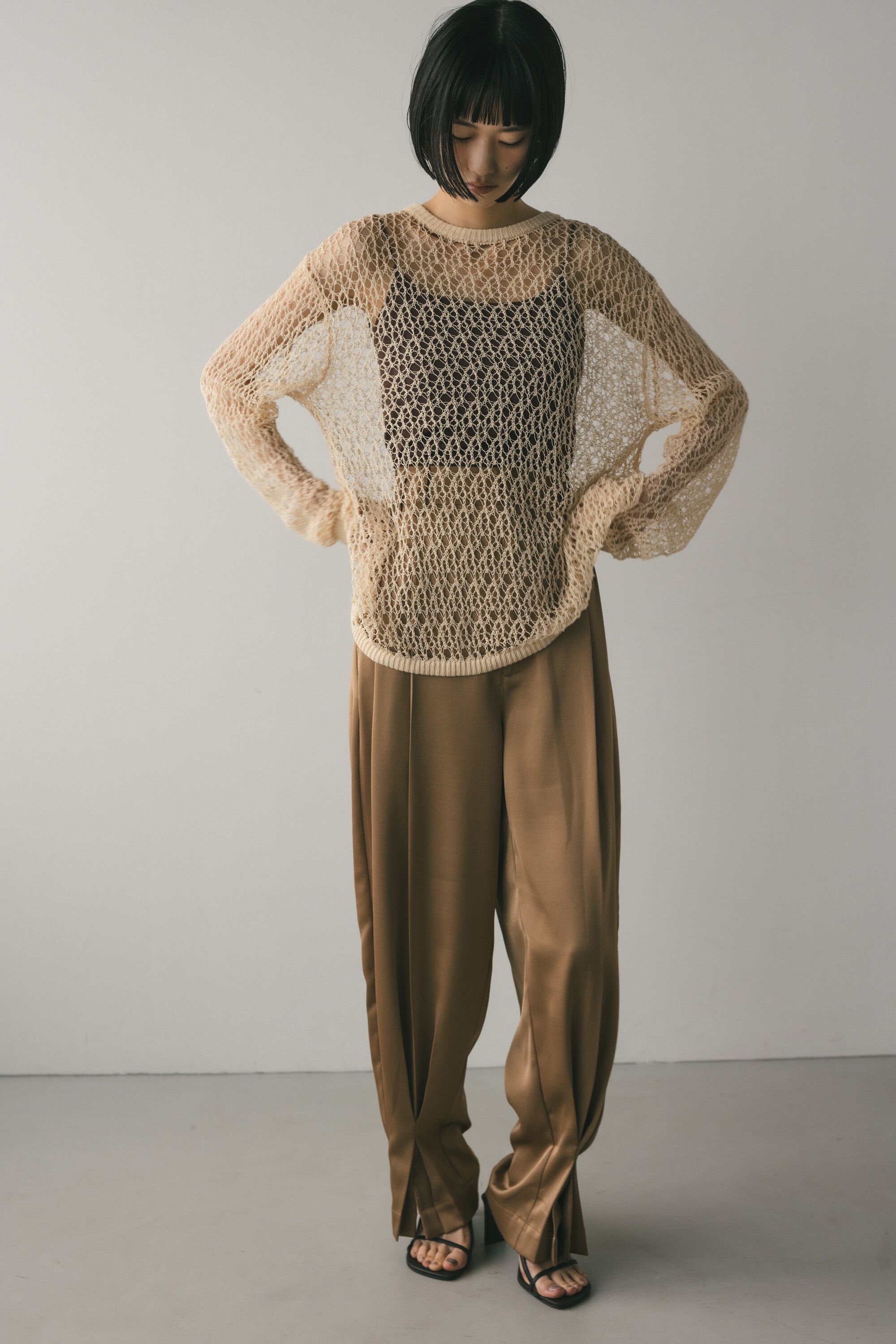 STYLEMIXER「レースクロシェニット」|ニット・セーター|