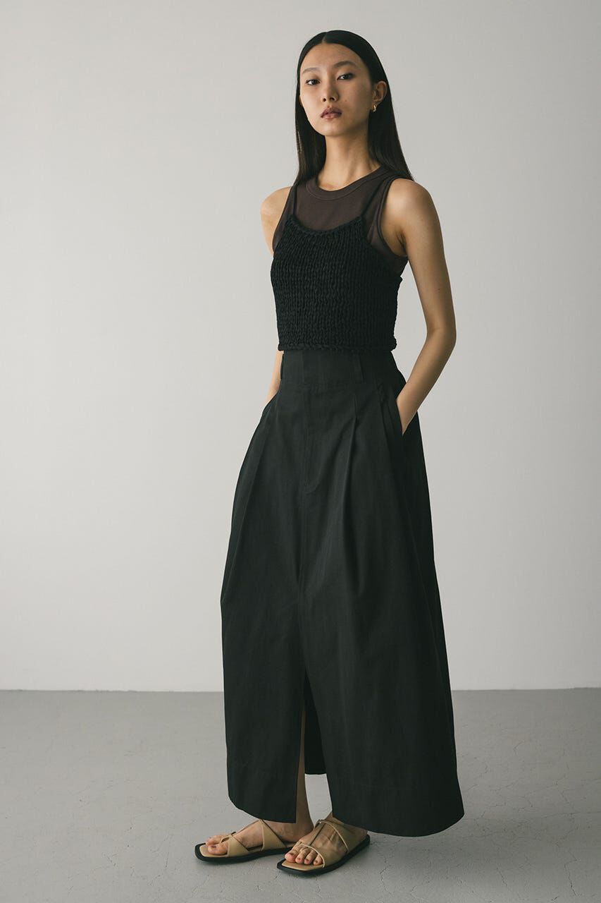 STYLEMIXER「タックチノスカート」|スカート|BLK