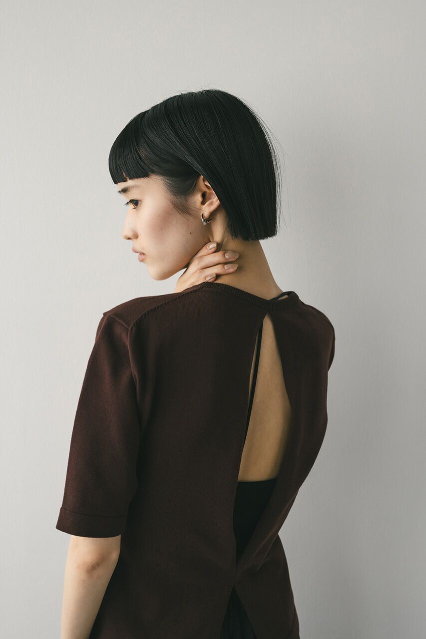 STYLEMIXER「バックスリットニット」|ニット・セーター|BRN