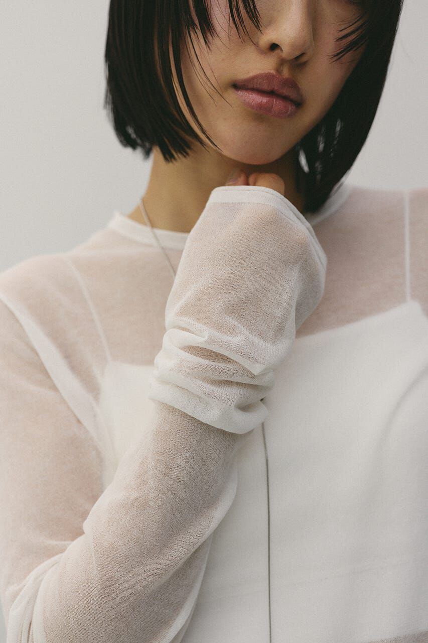 STYLEMIXER「シアースキンニットトップ」|ニット・セーター|