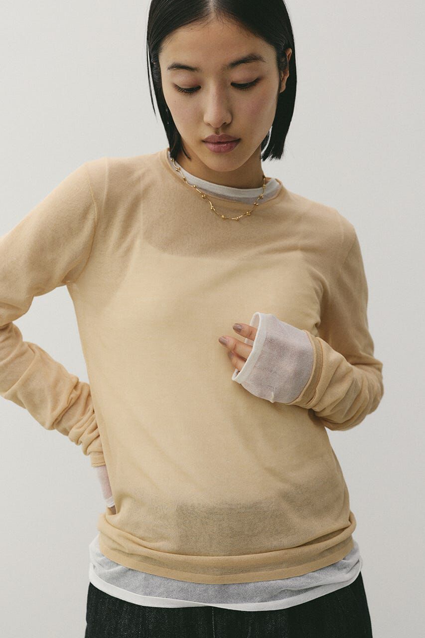 STYLEMIXER「シアースキンニットトップ」|ニット・セーター|