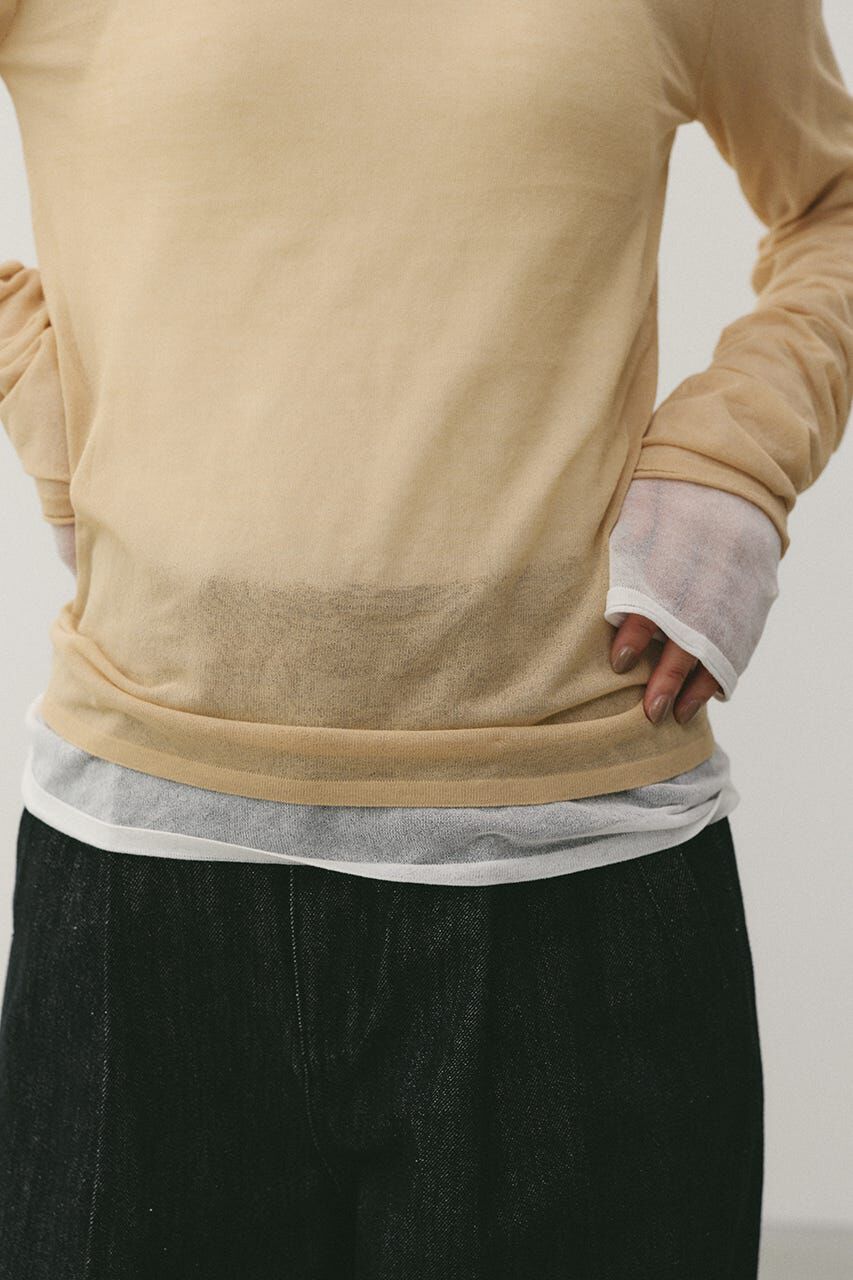 STYLEMIXER「シアースキンニットトップ」|ニット・セーター|