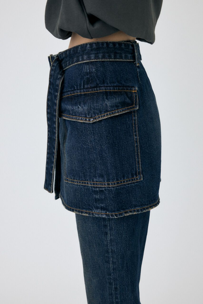 MOUSSY「WRAP デニムミニスカート」|スカート|