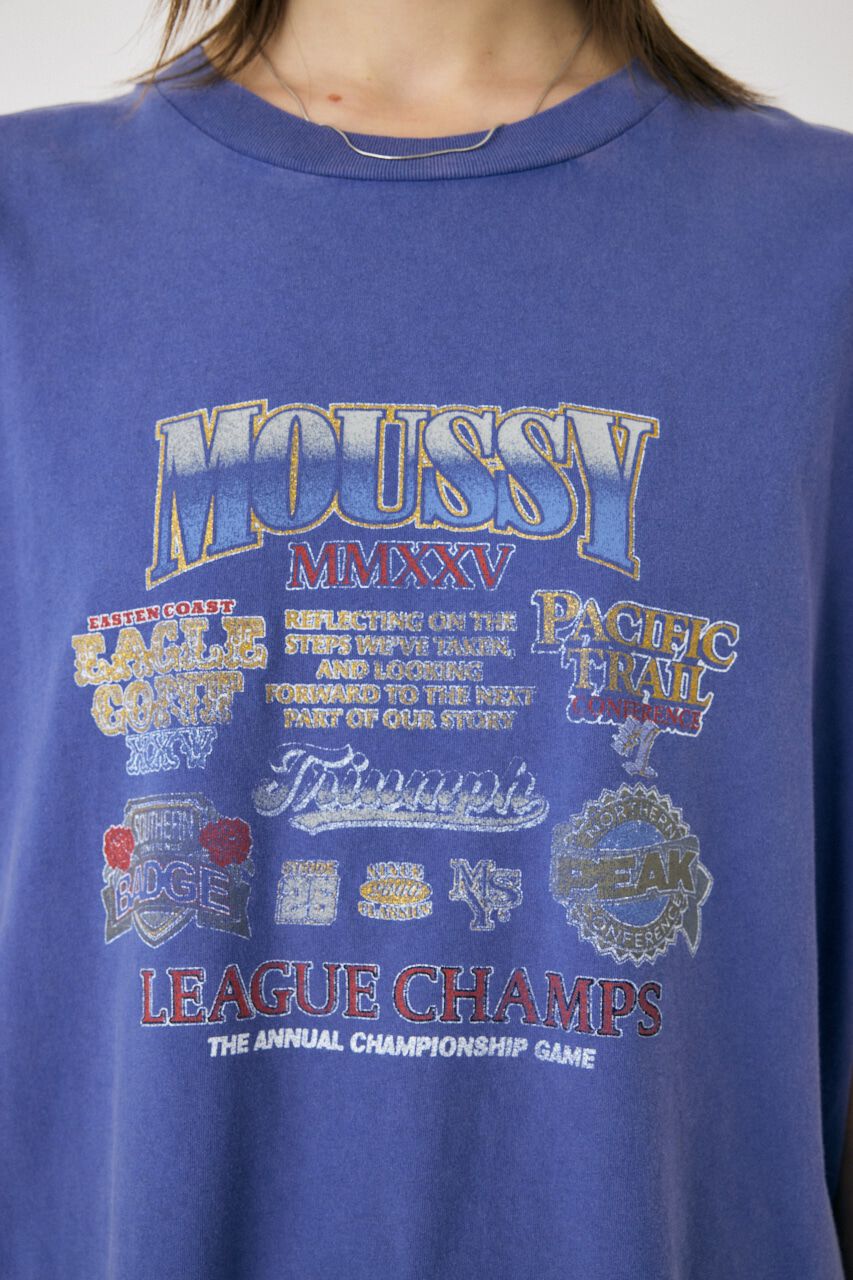 MOUSSY「MOUSSY LEAGUE CHAMPS 25 Tシャツ」|Tシャツ・カットソー|