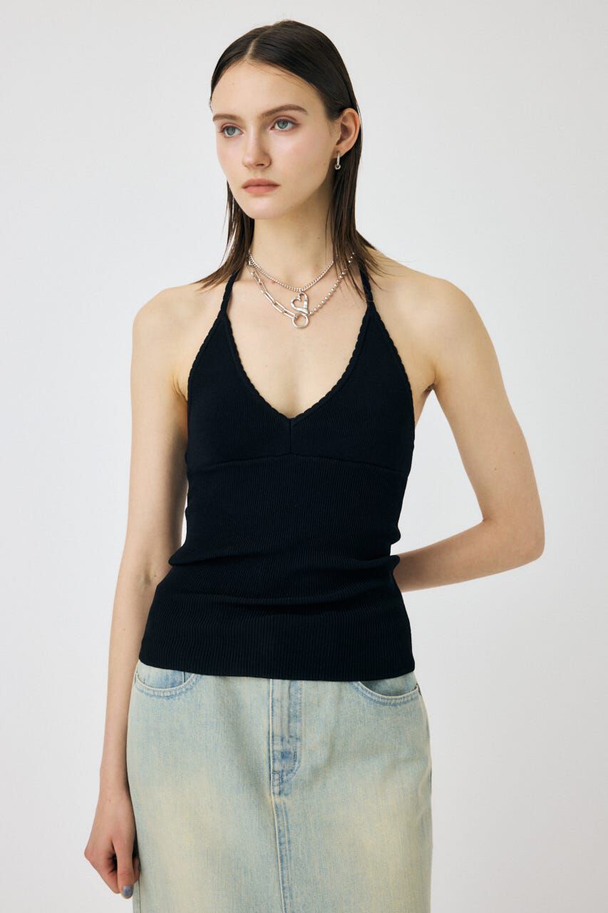 MOUSSY「HALTER KNIT キャミ」|キャミソール|