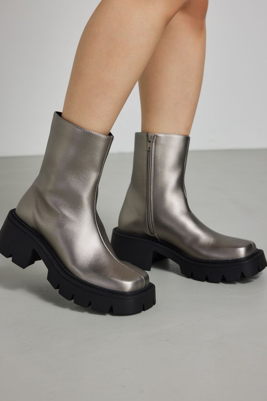 rienda「スクエアトゥースリムタンクソールブーツ」|その他|