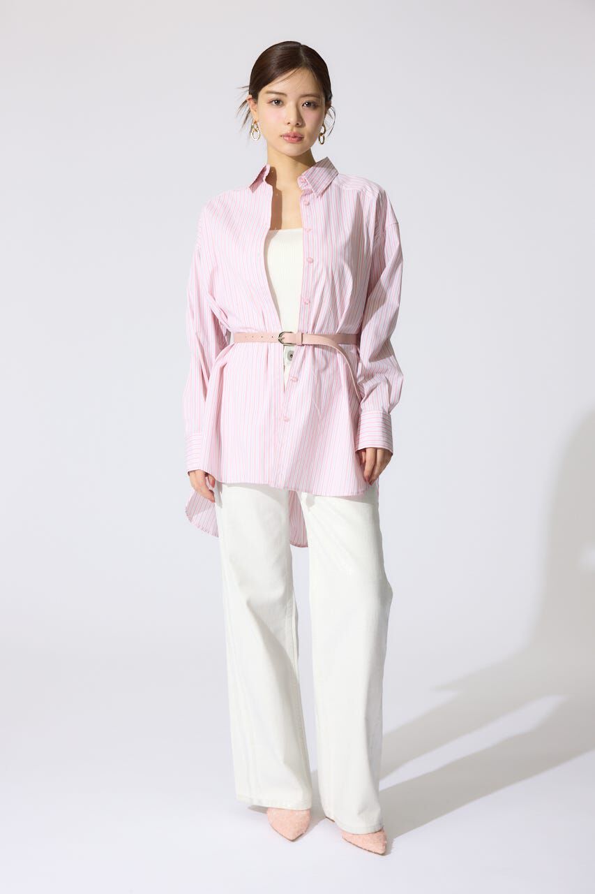 rienda「2WAYベルトセットシャツトップス」|シャツ・ブラウス|