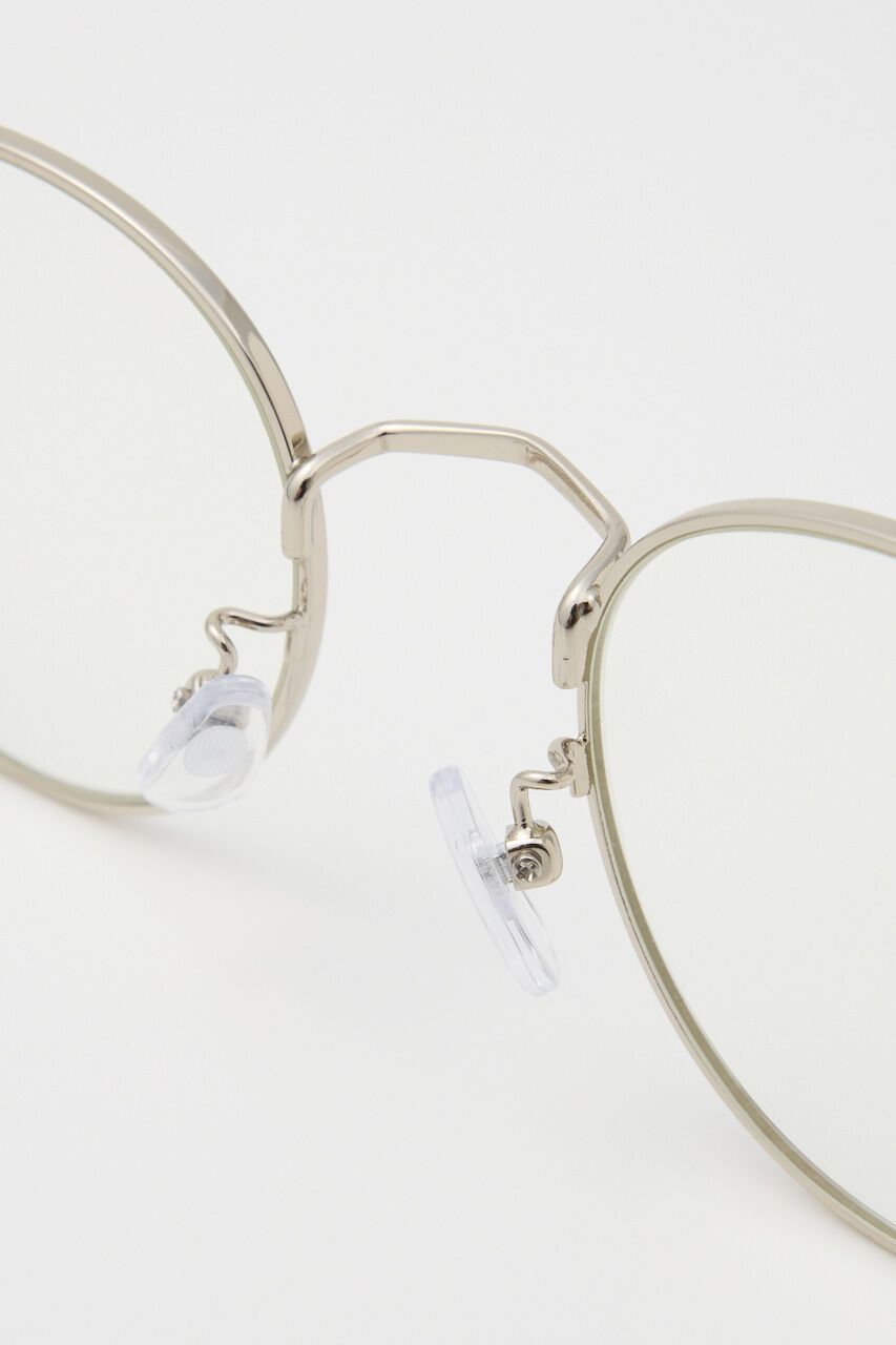 rienda「シルバーフレームラウンドアイウェア」|メガネ|