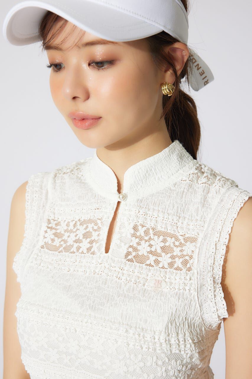 rienda「カットレーストップス」|Tシャツ・カットソー|