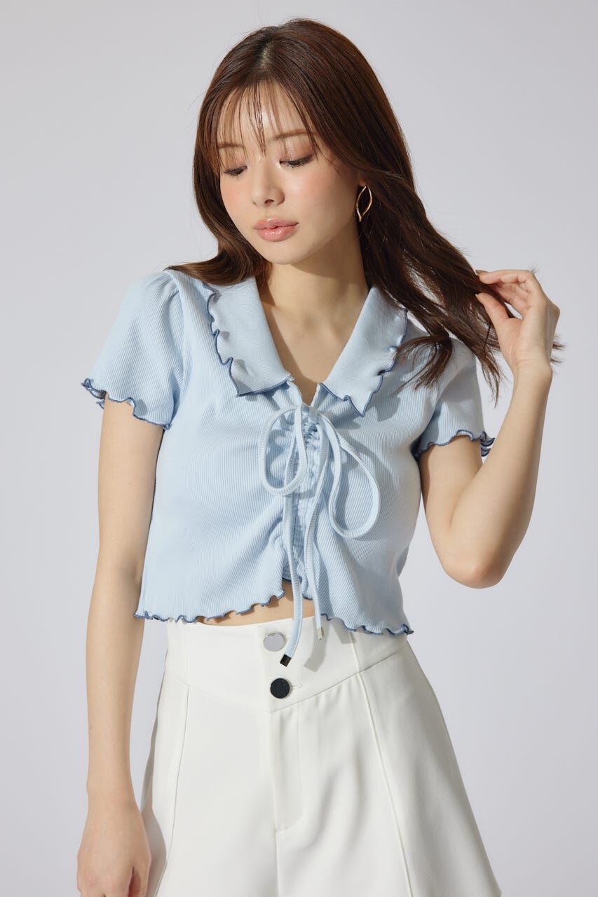 rienda「ドロストカットトップス」|Tシャツ・カットソー|