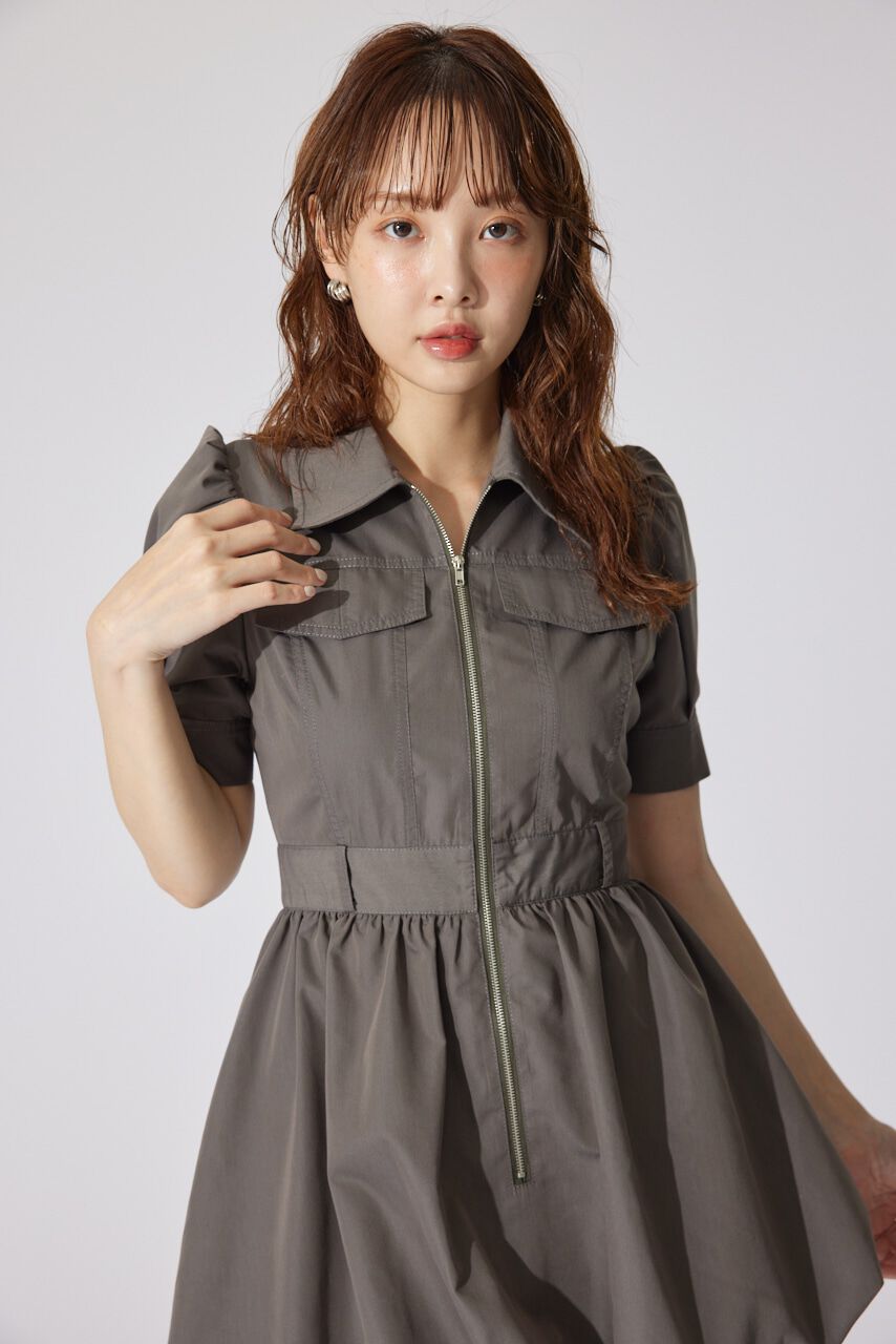 rienda「フロントジップバルーンミニロンパース」|ワンピース|