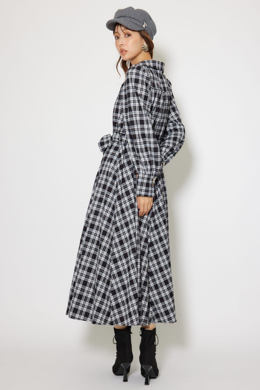 rienda「オープンカラーフレアワンピース」|ワンピース|