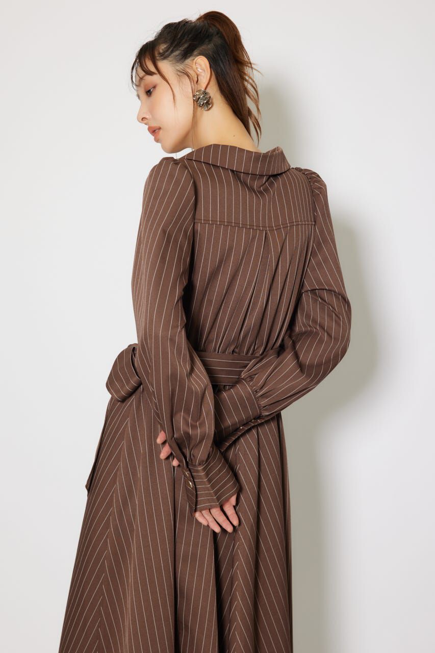 rienda「オープンカラーフレアワンピース」|ワンピース|