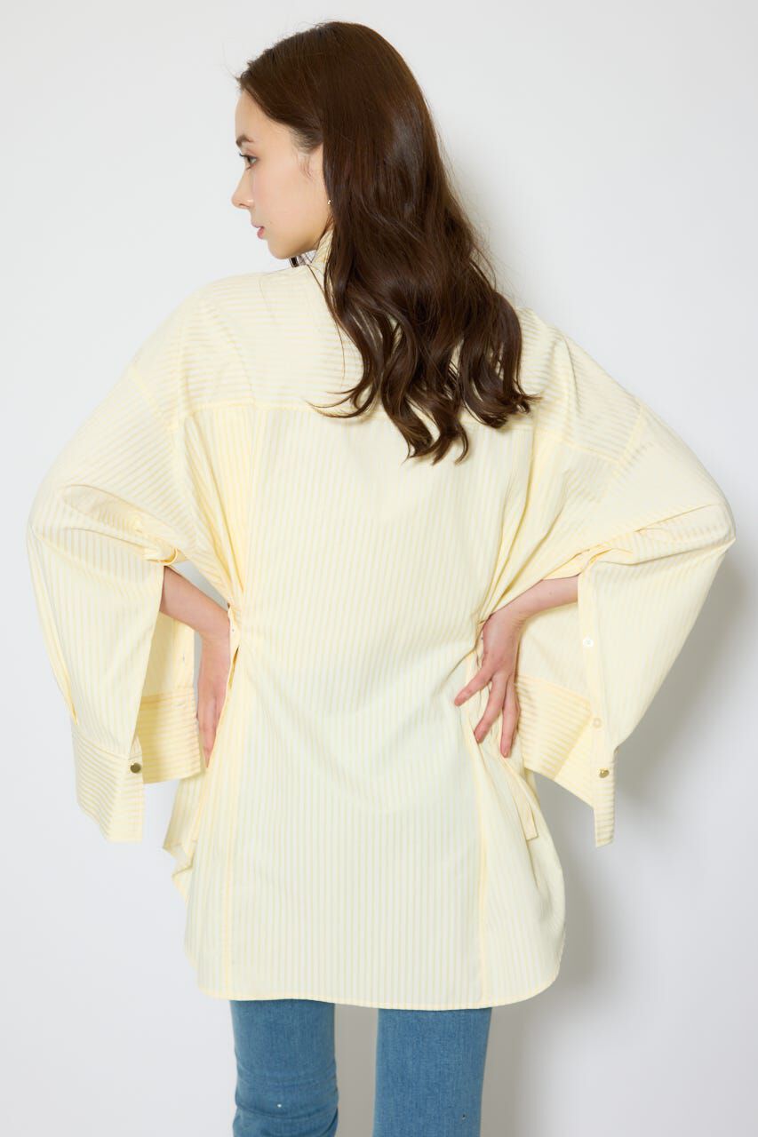 rienda「ベルトディティールビッグシャツ」|シャツ・ブラウス|