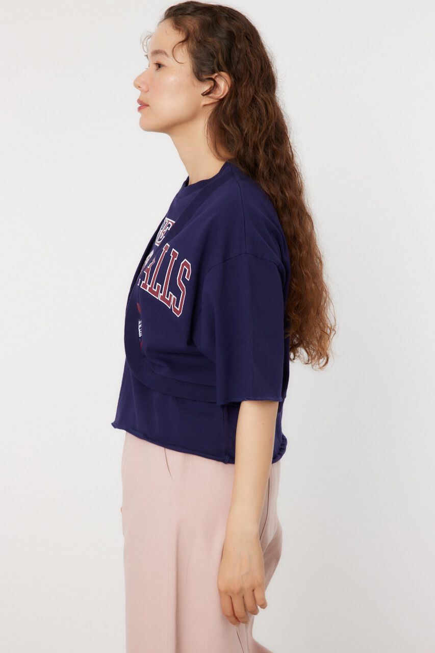 RODEO CROWNS「ボレロドッキングハーフスリーブスウェット」|Tシャツ・カットソー|