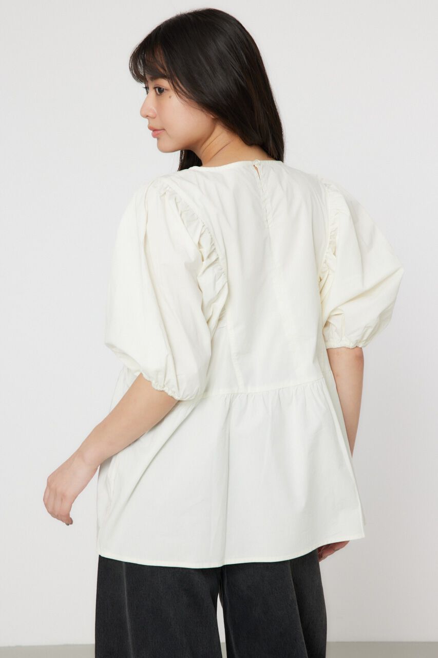 RODEO CROWNS「袖ボリュームペプラムトップス」|シャツ・ブラウス|