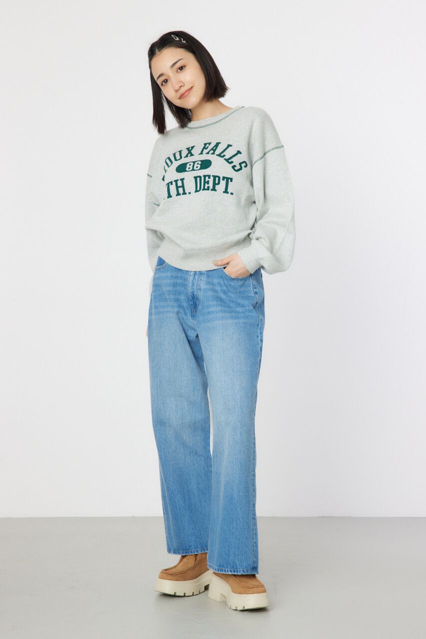 RODEO CROWNS「デニムコンビワイドパンツ」|デニム|