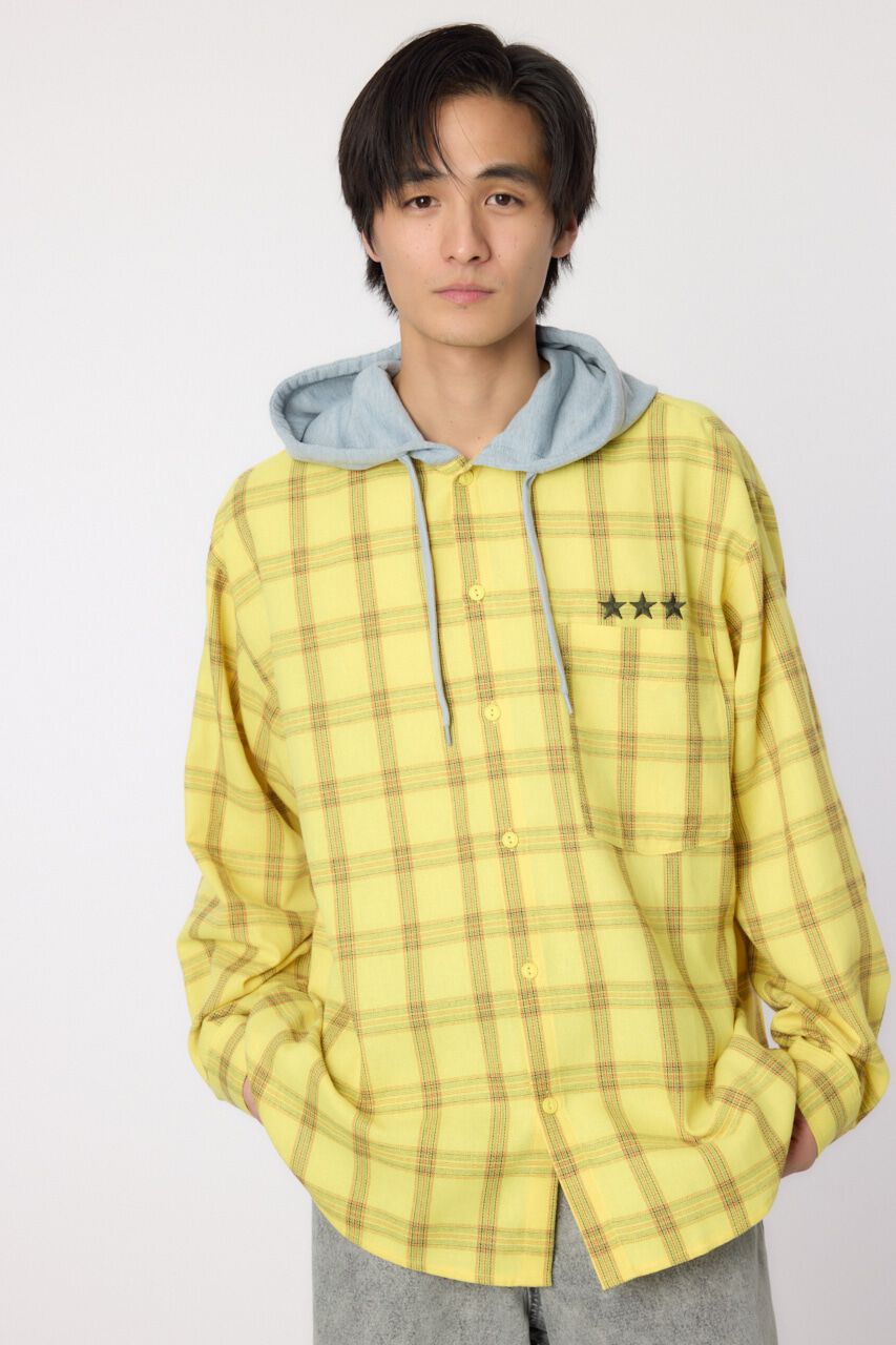 RODEO CROWNS「フーデッドチェックシャツ」|シャツ・ブラウス|