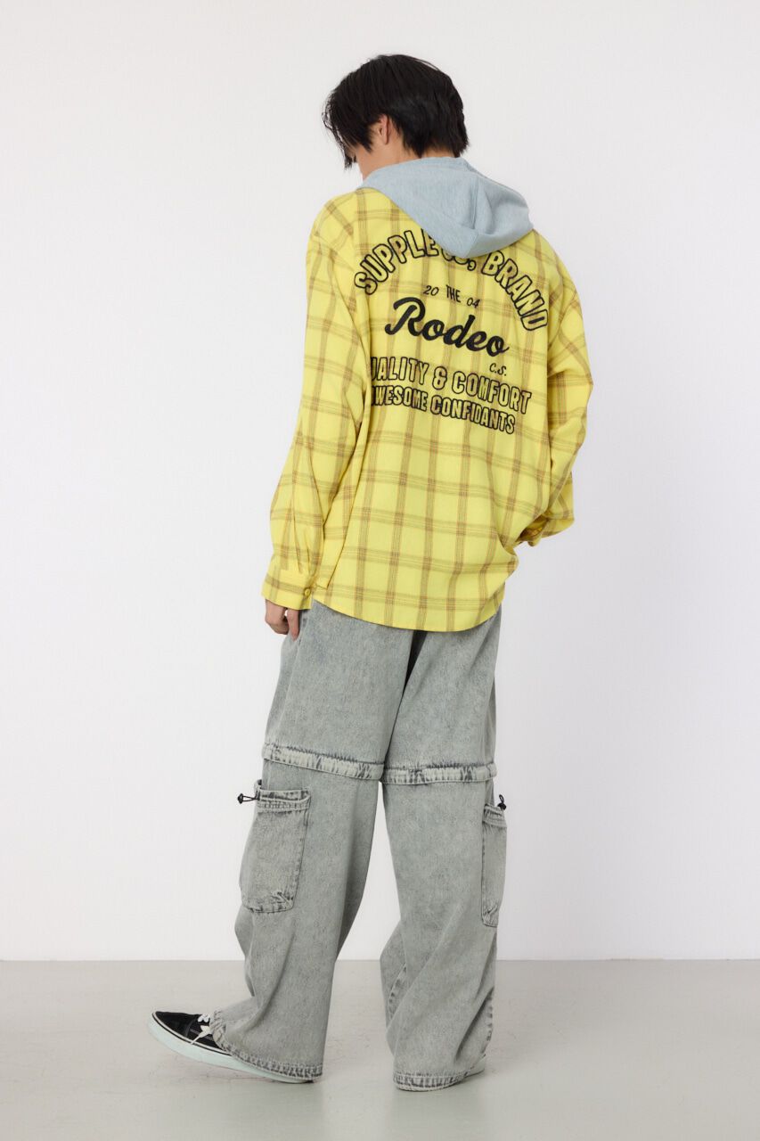 RODEO CROWNS「フーデッドチェックシャツ」|シャツ・ブラウス|