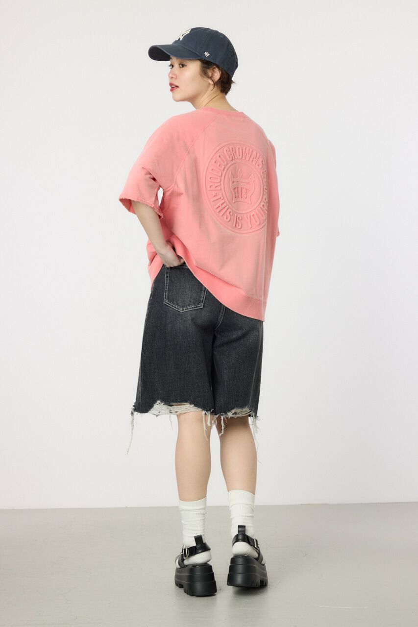 RODEO CROWNS「CIRCLE エンボスロゴ半袖スウェットトップス」|Tシャツ・カットソー|