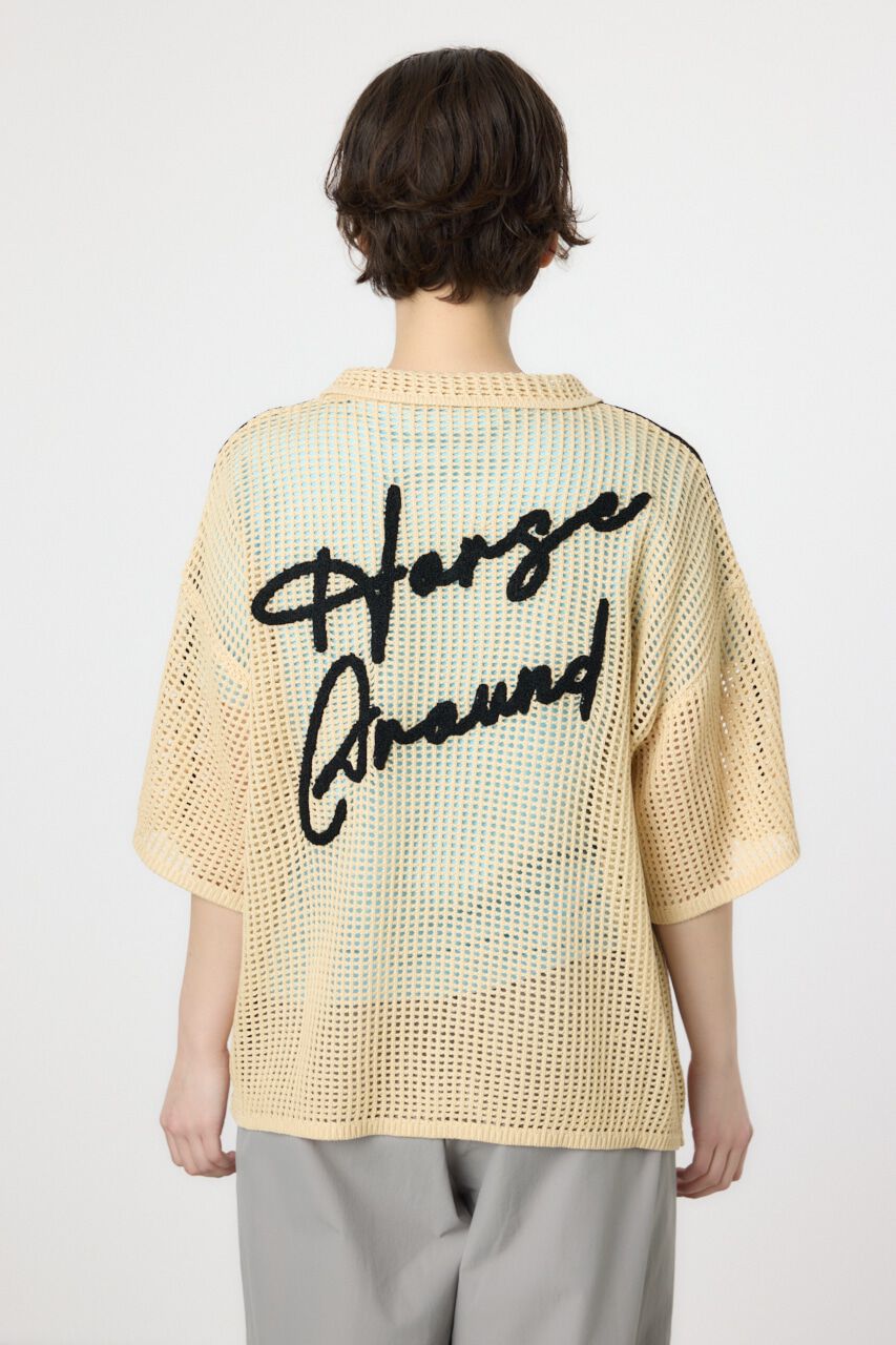 RODEO CROWNS「透かし編ラインカーディガン」|カーディガン|