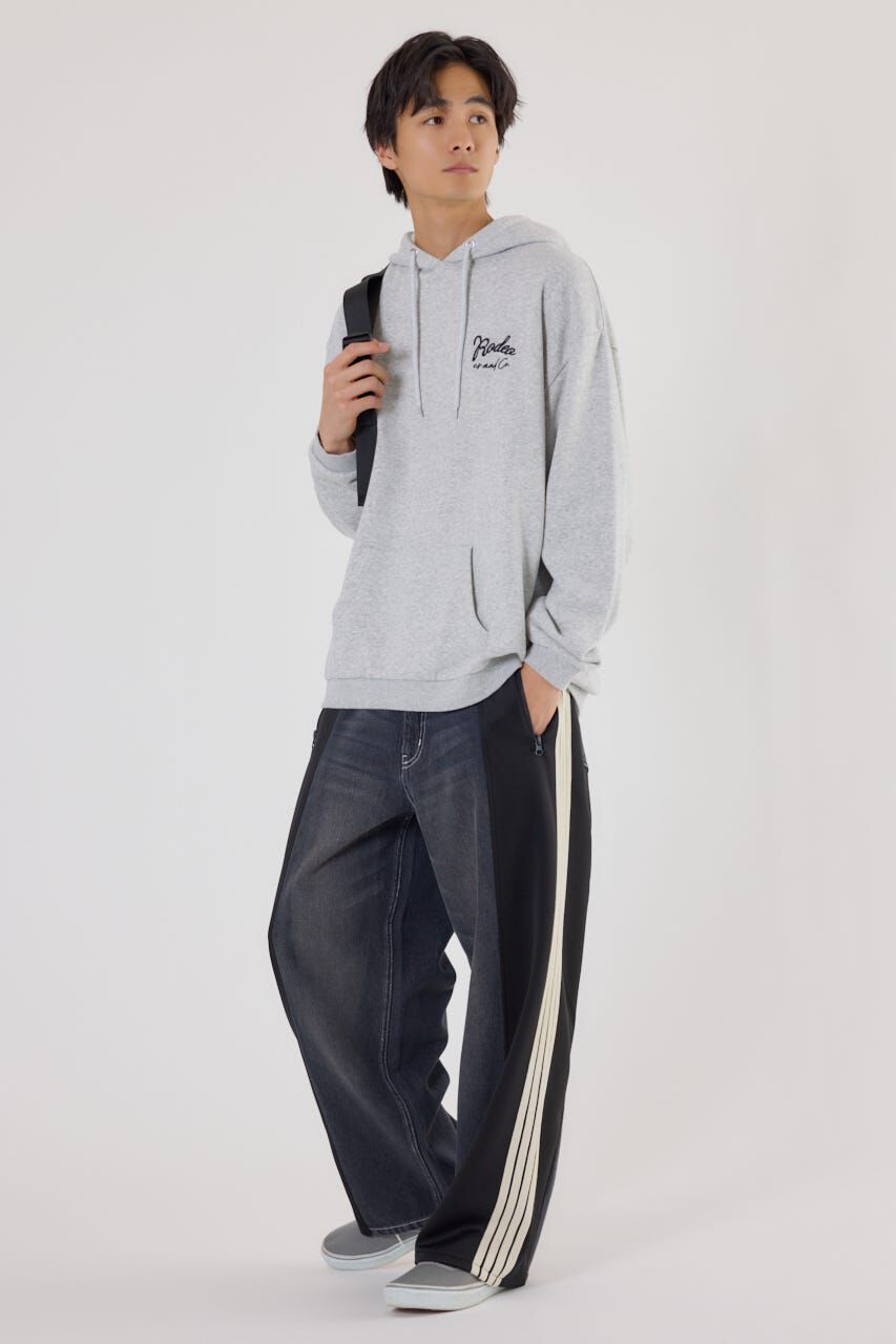 RODEO CROWNS「メンズロゴデニムパッチフーディー」|パーカー|