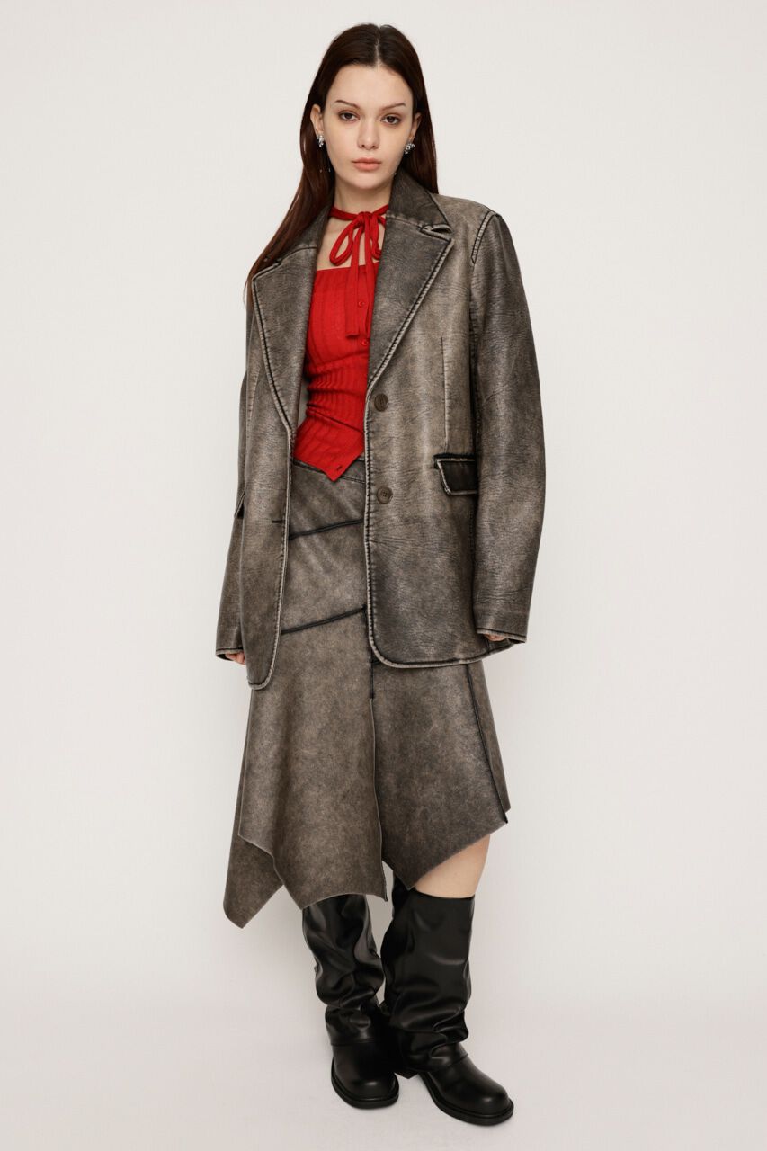 SLY「VINTAGE F／LEATHER TAILORED ジャケット」|その他|