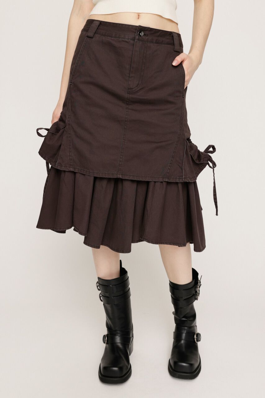 SLY「L／W WASHED MIDDLE MERMAID スカート」|スカート|