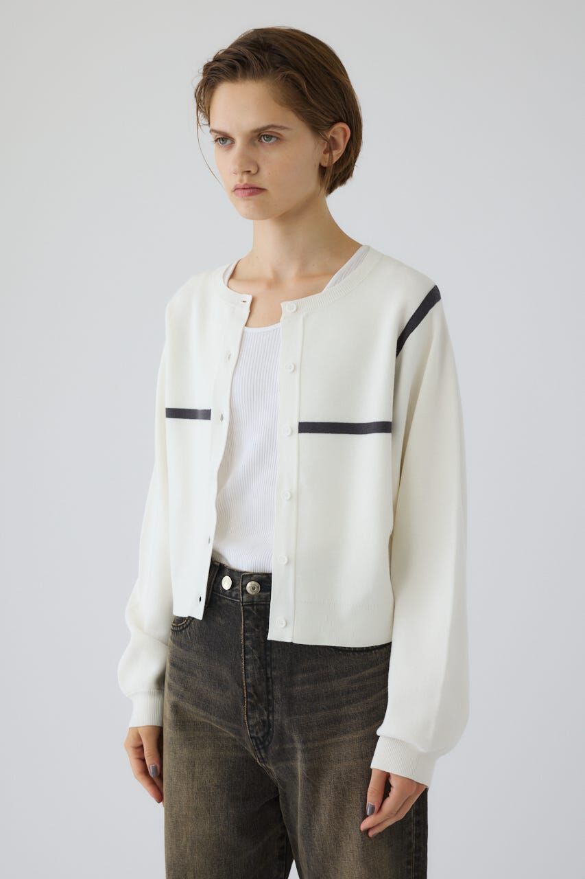 RIM.ARK 「Line compact knit CD」|カーディガン|