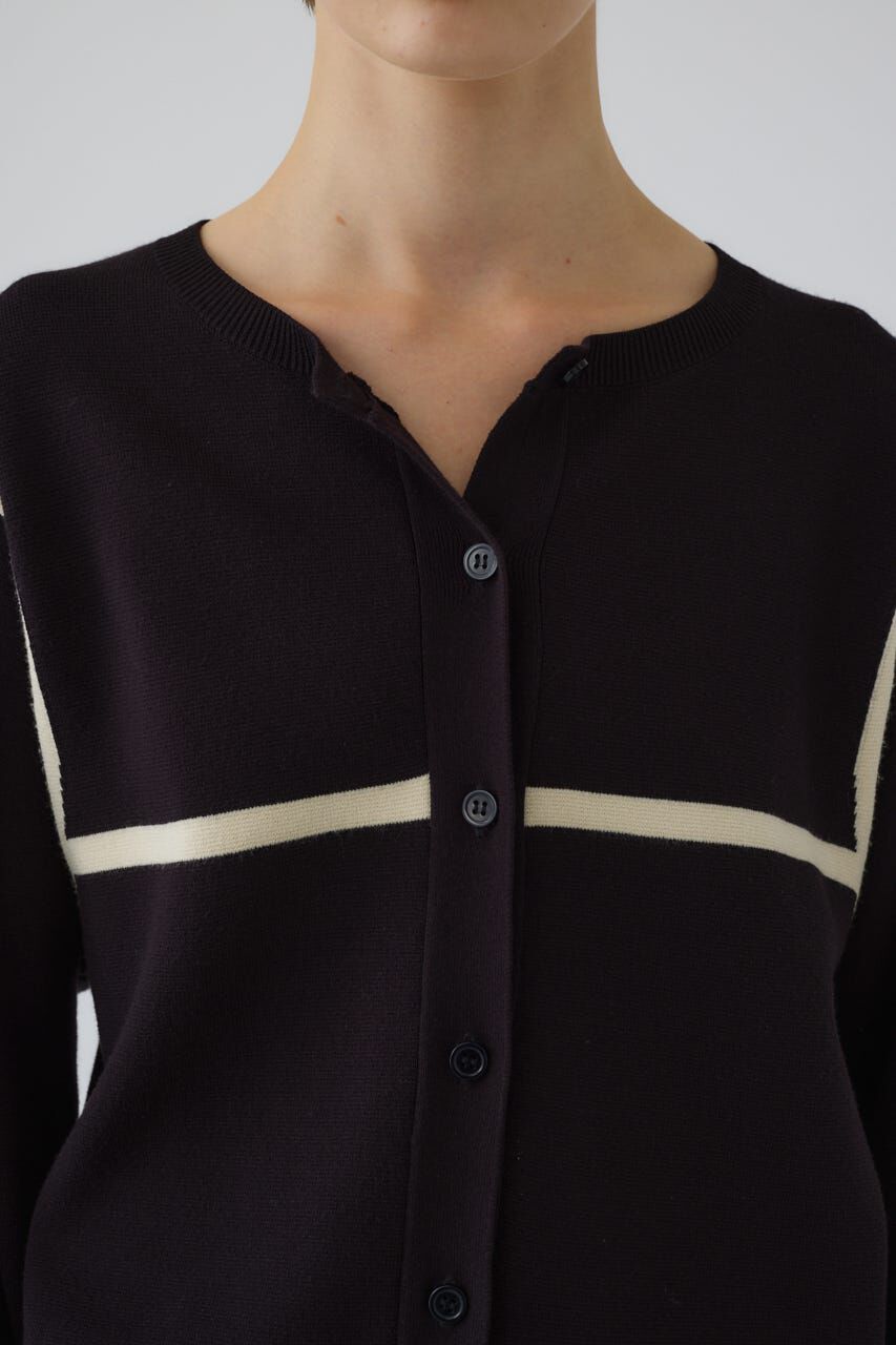 RIM.ARK 「Line compact knit CD」|カーディガン|